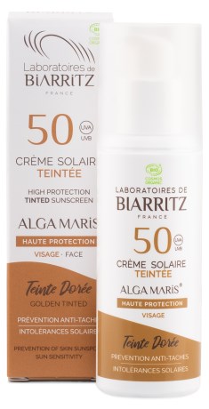 Alga Maris Ansigtscreme Tonet SPF 50,  - Alga Maris