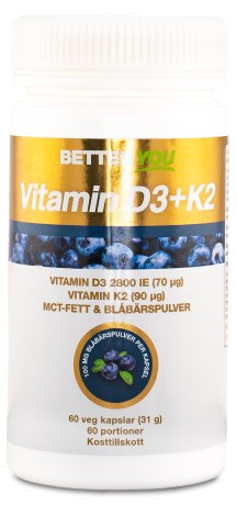 Better You Vitamin D3 + K2,  - Better You