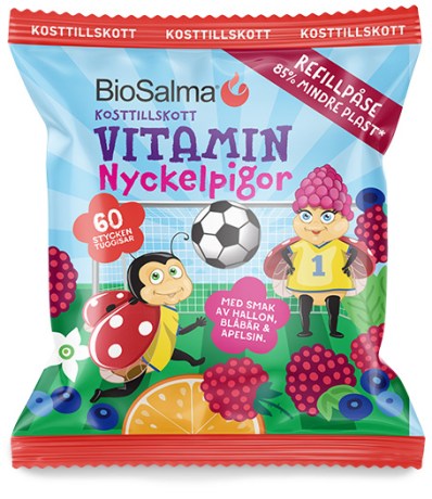-localization-error-products-images-main-thumbnail- BioSalma Multivitamin Marieh�ne, Hindb�r/Bl�b�r/Appelsin, Refill - 60 Gummies