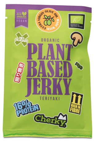 -localization-error-products-images-main-thumbnail- Cherky Foods Plantbased Jerky Eco, Teriyaki, 30 g