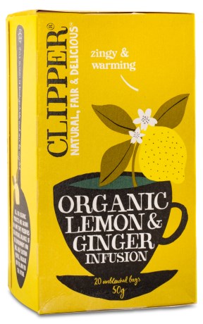 Clipper Tea Lemon & Ginger EKO,  - Clipper