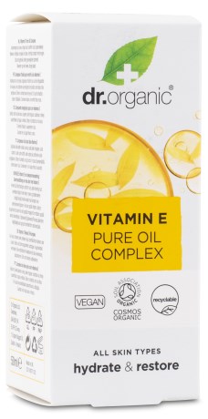 Dr Organic Vitamin E Pure Oil,  - Dr Organic