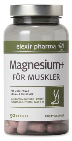-localization-error-products-images-main-thumbnail- Elexir Pharma Magnesium+ Til muskler, 90 kapsler