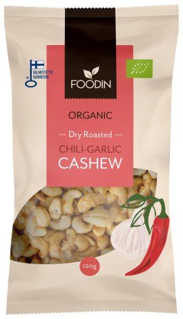 -localization-error-products-images-main-thumbnail- Foodin Organic Dry Roasted Cashews, Chili-Garlic, 120 g
