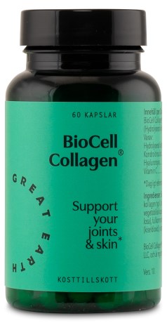 Great Earth Biocell Collagen II + Hyaluronsyre,  - Great Earth