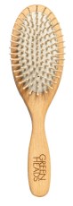 Green Heads Wooden Pin Brush