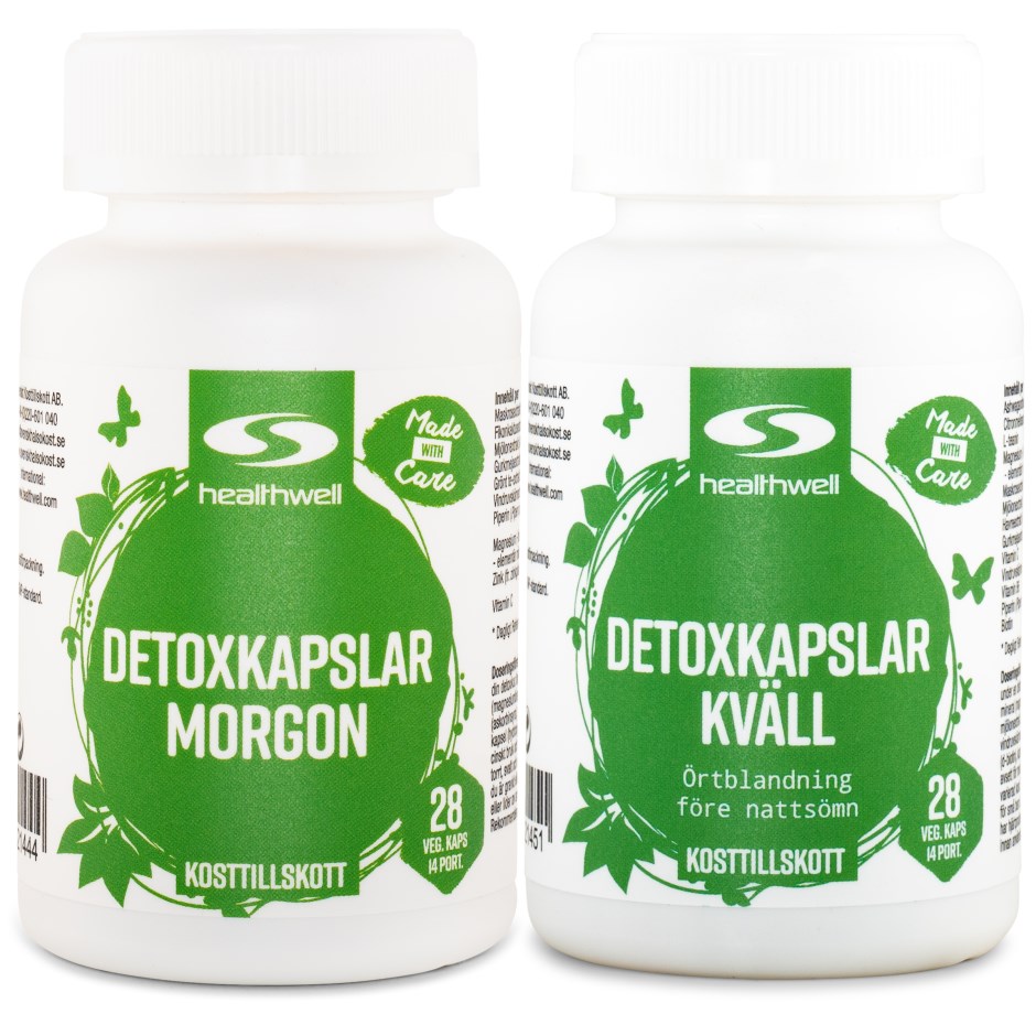 Detoxkapsler Morgen & Aften,  - Healthwell