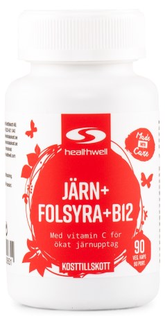 Healthwell Jern, Folsyre, B12,  - Healthwell