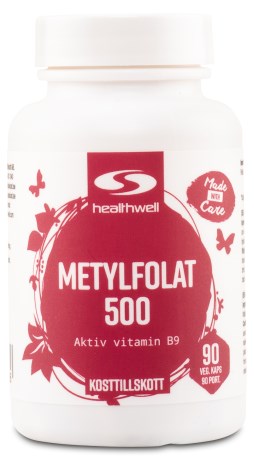 Healthwell Methylfolat 500,  - Healthwell