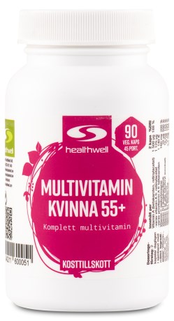 Healthwell Multivitamin Kvinde 55+,  - Healthwell