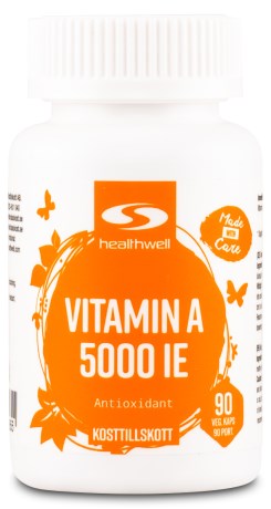 Healthwell Vitamin A 5000 IE,  - Healthwell