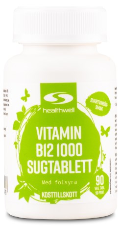 Vitamin B12 1000 Sugetabletter,  - Healthwell