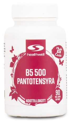 Healthwell Vitamin B5 500 Pantothensyre,  - Healthwell