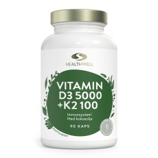 Healthwell Vitamin D3 5000 + K2 100