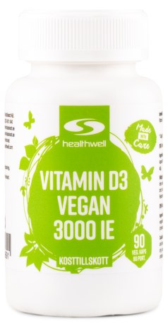 Vitamin D3 Vegan 3000 IE,  - Healthwell