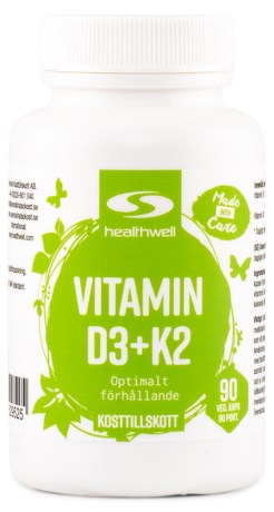 Healthwell Vitamin D3+K2,  - Healthwell
