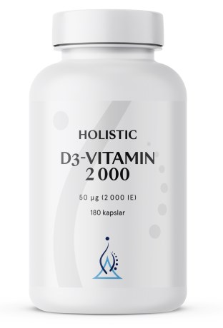 Holistisk vitamin D3 2000 IE,  - Holistic