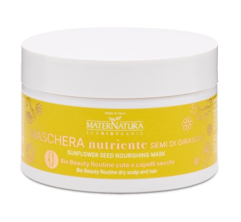 MaterNatura Sunflower Seeds Restoring Mask for Dry/Damaged Hair,  - MaterNatura