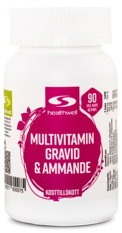 Healthwell Multivitamin Gravid & Ammande,  - Healthwell