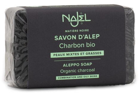 Najel Aleppo Soap w Organic Plant Charcoal,  - Najel