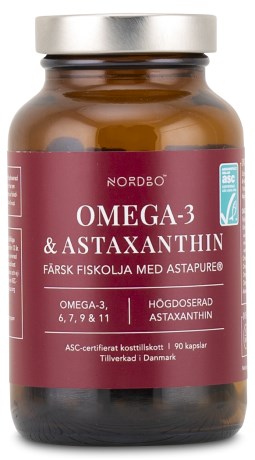 Nordbo Omega-3 & Astaxanthin,  - Nordbo