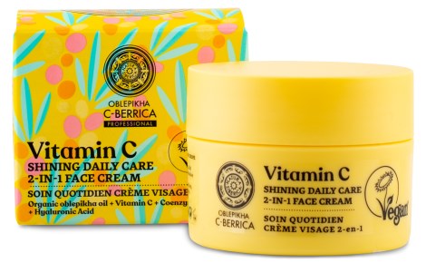NS Oblepikha C-Berrica Shining Daily Care 2-in-1 Face Cream,  - Natura Siberica
