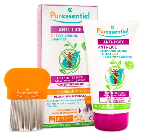 Puressentiel Lusemiddel 2 in 1 Treatment Shampoo,  - Puressentiel