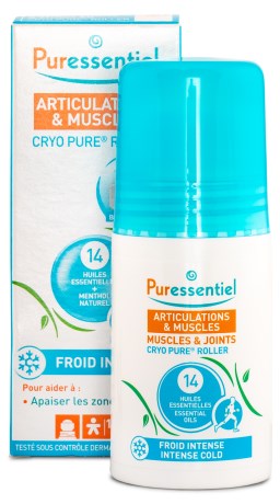Puressentiel Muscles & Joints Cryo Pure Roller with 14 Essential,  - Puressentiel
