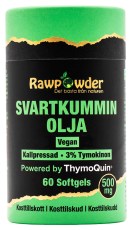 RawPowder Sortkommenolie 500 mg