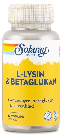 Solaray L-Lysin & BetaGlucan,  - Solaray