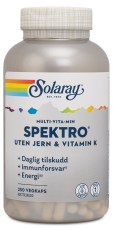 Solaray Spektro Multivitamin uden jern & K-vitamin