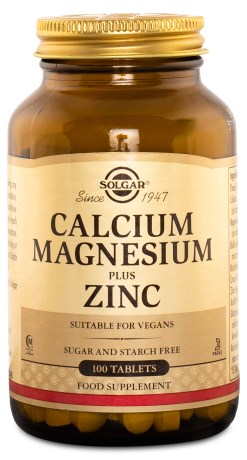Solgar Calcium Magnesium Plus Zinc,  - Solgar