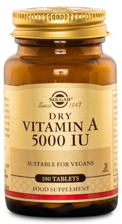 Solgar Dry Vitamin A 5000 IU,  - Solgar
