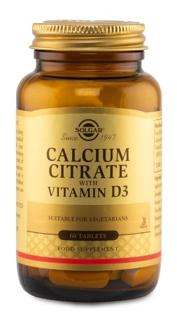 Solgar Kalciumcitrat med Vitamin D3,  - Solgar