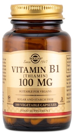 Solgar Vitamin B1 100 mg,  - Solgar