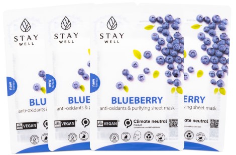 -localization-error-products-images-main-thumbnail- StayWell Vegan Sheet Mask, 4 -pack, Blueberry