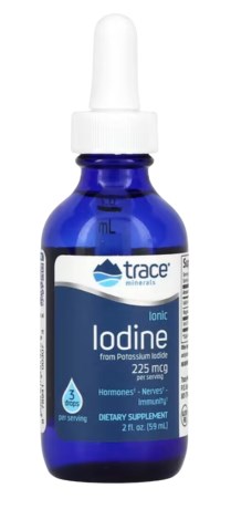 Trace Minerals Liquid Ionic Iodine from Potassium Iodide (225 mc,  - Trace Minerals Research