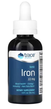 Trace Minerals Liquid Ionic Iron (22 mg),  - Trace Minerals Research