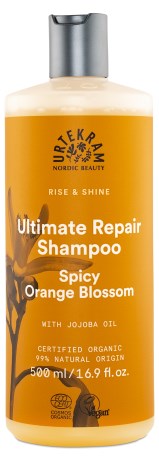 Urtekram Rise & Shine Spicy Orange Blossom Shampoo,  - Urtekram Nordic Beauty