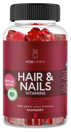 -localization-error-products-images-main-thumbnail- VitaYummy Hair & Nails, Raspberry, 60 Gummies