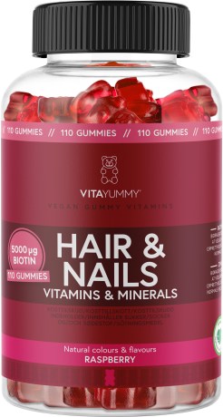 -localization-error-products-images-main-thumbnail- VitaYummy Hair & Nails, Raspberry, 110 Gummies