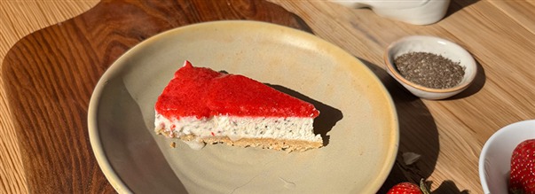 Chiacheesecake med jordb�r