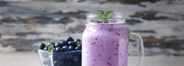 Proteinrig blåbærsmoothie
