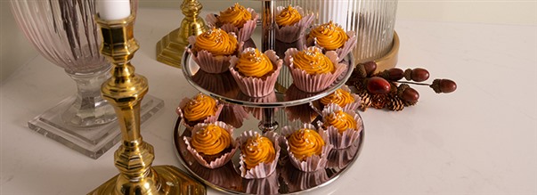 Glutenfri muffins med safrantopping