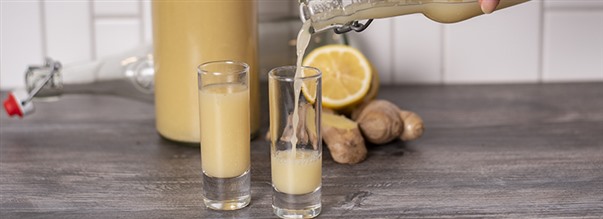 Raw ingefærshot