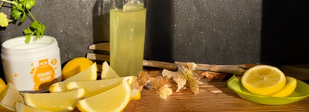 Ingefær & citron jellyshots med C-vitamin