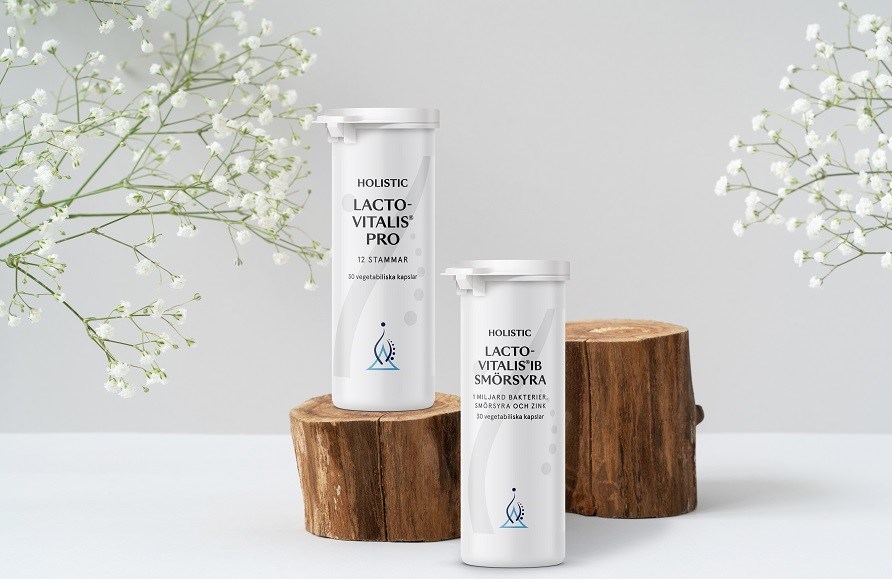 Billede af to produkter fra mrket Holistic.