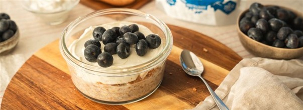 Overnight oats-cheesecake med kollagen