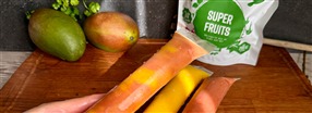 Sorbetis med mango og Super Fruits