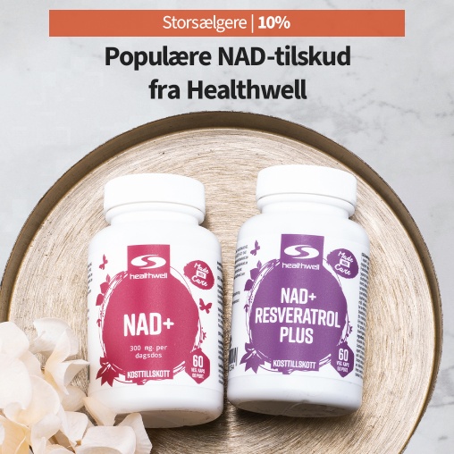 Alle NAD-produkter fra Healthwell 10 %